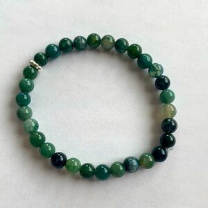 Moss Jasper Handmade Bracelet